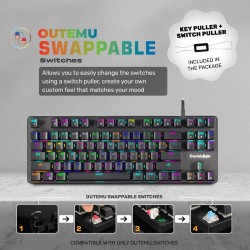 COSMIC BYTE CB-GK-18 Firefly Keyboard With Outemu Red switch